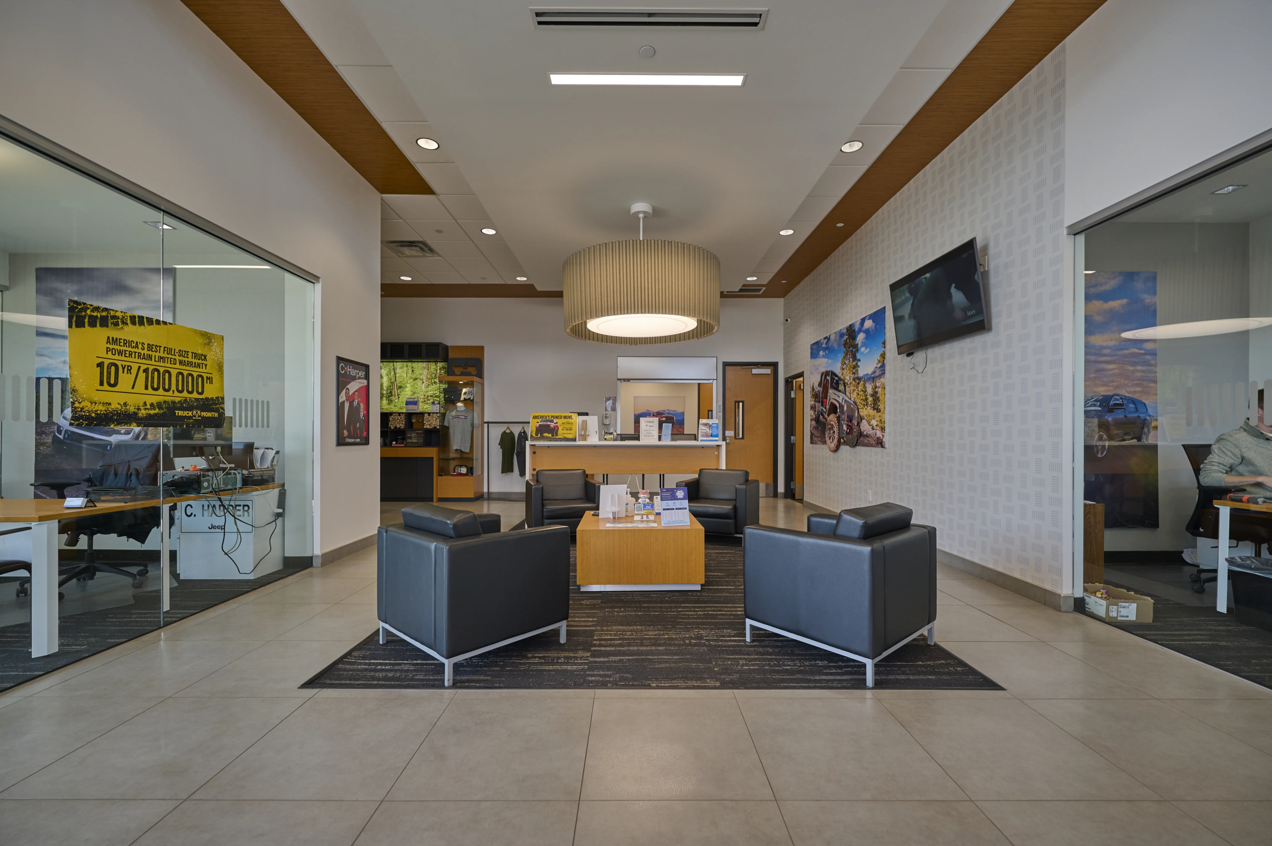 Modern waiting area detail