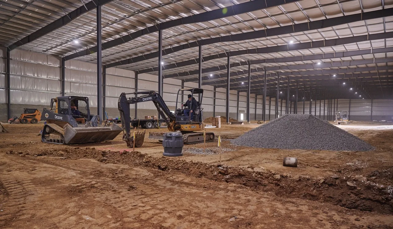 Interior View of AWH-PA Cultivation Center during construction