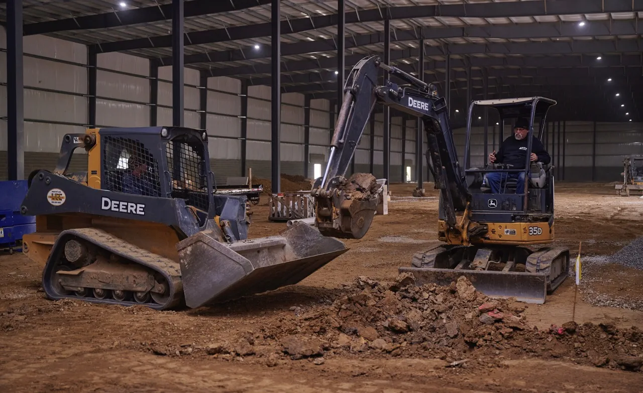 Interior view of AWH-PA Cultivation Center during construction