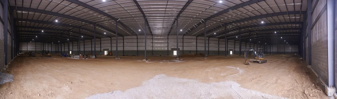 Interior view of AWH-PA Cultivation Center during construction