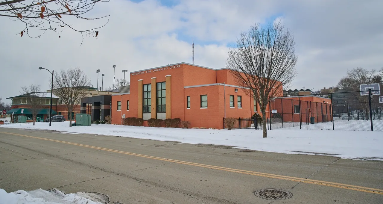 Wadsworth Hall Community Center Oak Hill Apartment Complex Pittsburgh Exterior Detail Wadsworth Hall Community Center Oak Hill Apartment Complex Pittsburgh Exterior Detail