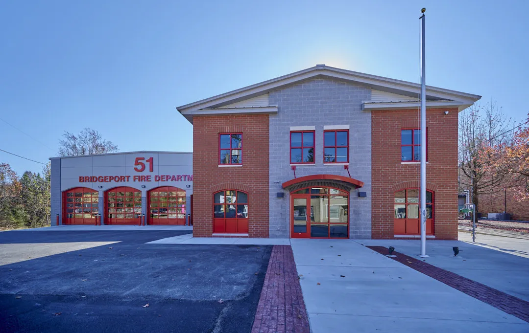 Exterior Detail of Bridgeport Fire Department