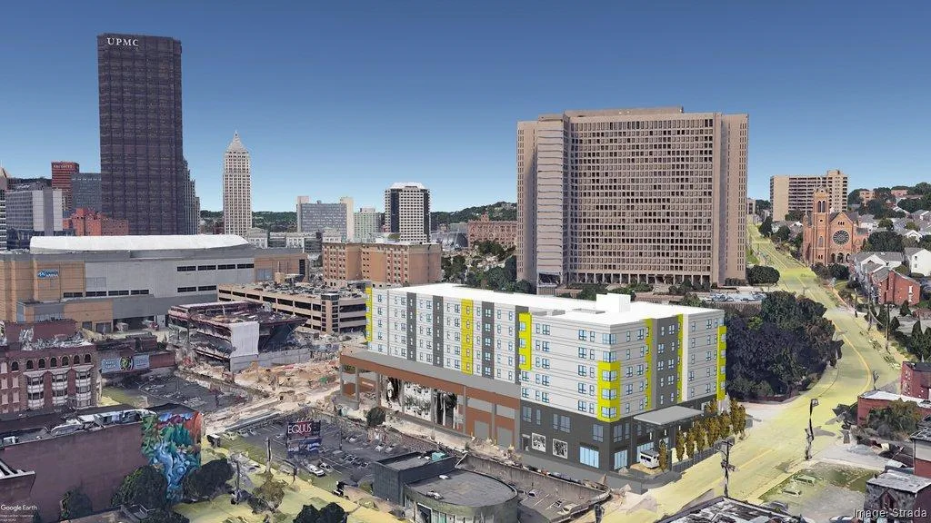 City’s Edge mixed-use development construction project in Pittsburgh by Fairchance Construction